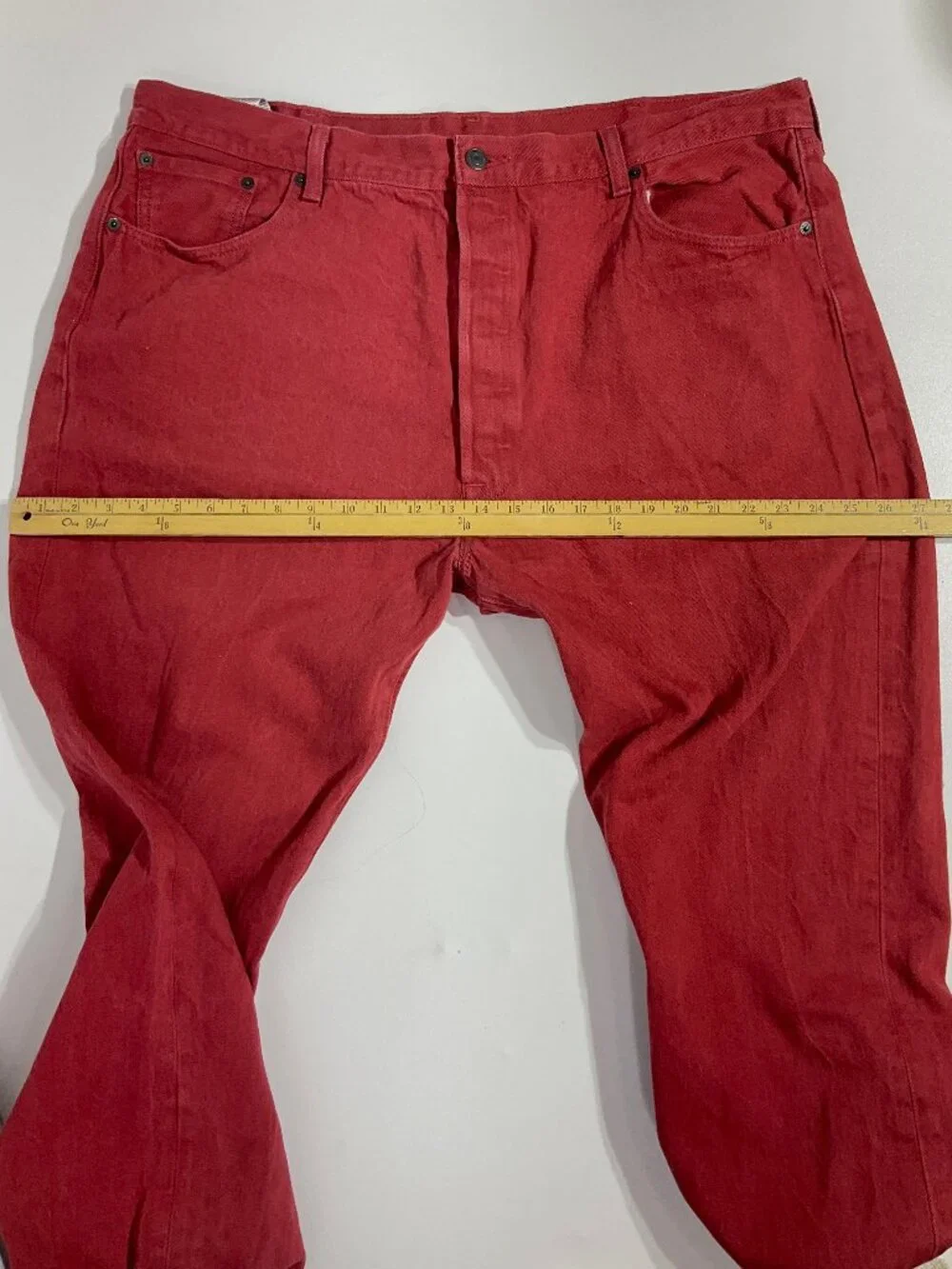 Levi's Men's Straight Jeans in Deep Red
